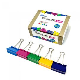 [PEACE] Double Binder Clips Extra-Large 51mm | 10 Clips per Box | High-Carbon Spring Steel | Heavy-Duty Document Fastener | Made in Korea